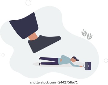 Workplace harassment, abuse or office violence, colleagues bullying or discrimination, bossy manager or aggression concept.