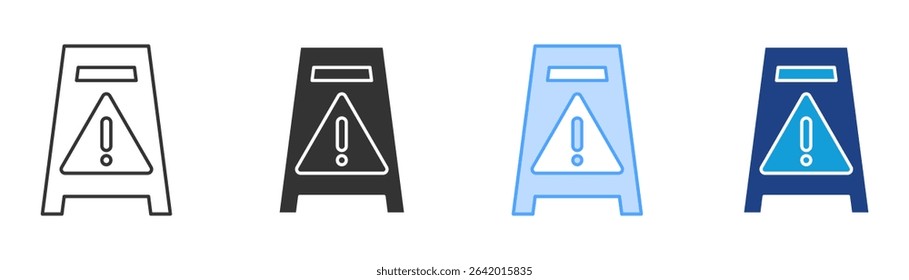 Workplace Hazards Icon Set Multiple Style Collection