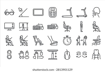 Workplace Hydration Station and Clean Water Icons