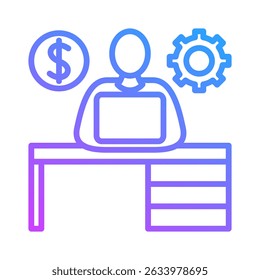 Workplace Icon Element For Design