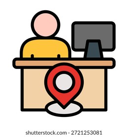 Workplace Icon Element For Design