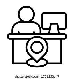 Workplace Icon Element For Design