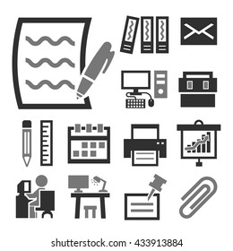 workplace icon set