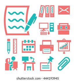 workplace icon set