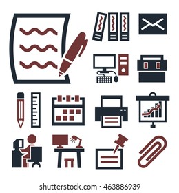 workplace icon set