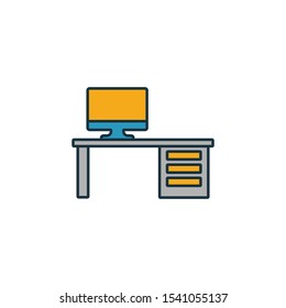 Workplace icon. Simple element from project management icons collection. Creative Workplace icon ui, ux, apps, software and infographics.