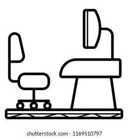 Workplace icon vector