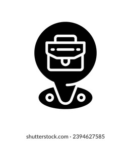 icono de lugar de trabajo. icono de glifo vectorial para tu sitio web, móvil, presentación y diseño de logotipo.