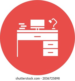 Workplace icon vector image. Can also be used for HR. Suitable for mobile apps, web apps and print media.