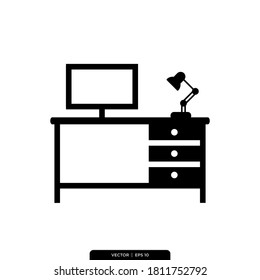 Workplace Icon Vector Logo Template
