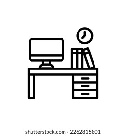 Workplace icon in vector. Logotype