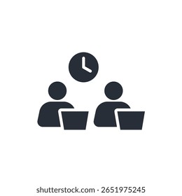 icono de lugar de trabajo. Vector. Trazo editable. signo de estilo lineal para uso Diseño web, logotipo. Ilustración de símbolo.