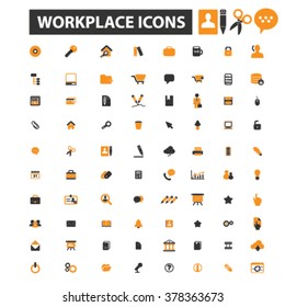 iconos de lugar de trabajo