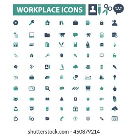 iconos de lugar de trabajo