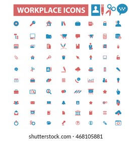 iconos de lugar de trabajo