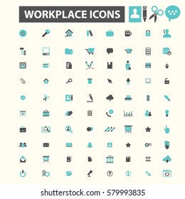 iconos de lugar de trabajo
