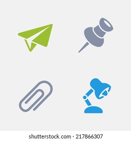 Workplace Icons. Granite Series. Simple glyph style icons in 4 versions. The icons are designed at 32x32 pixels.