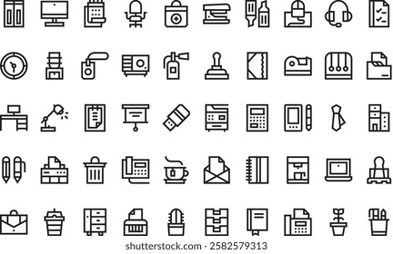 Workplace icons High-Quality Vector Icons Collection with Editable Stroke. Ideal for Professional and Creative Projects