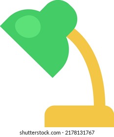 Workplace lamp, illustration, vector on a white background.