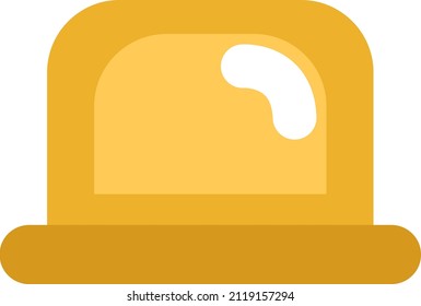 Workplace laptop, illustration, vector on a white background.