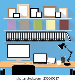 workplace office desk
