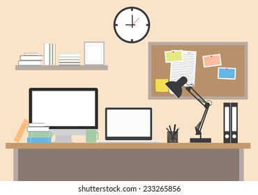 workplace office desk