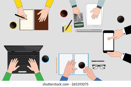 workplace office desk