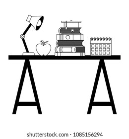 workplace office isolated icon