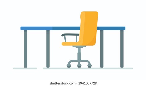 The workplace in the office. A place to work at the computer or do homework. 