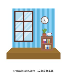 workplace office scene icon