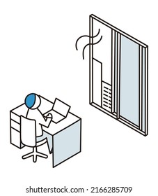 Workplace to open windows and ventilate