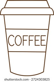 Workplace tragbare Kaffeetasse Symbol