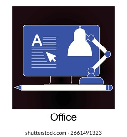 Icono de Vector del entorno de Equipo y productividad laboral
