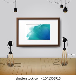 Workplace room. Vector illustration of modern office. Stylish and modern interior.