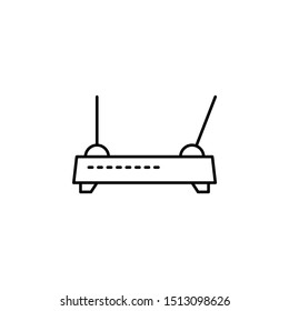 Workplace, router icon. Element of workplace thin line icon