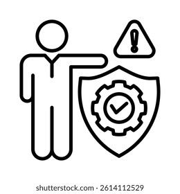 Workplace Safety Icon Element for Design