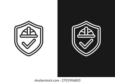 Workplace safety   icon sets black and white collection
