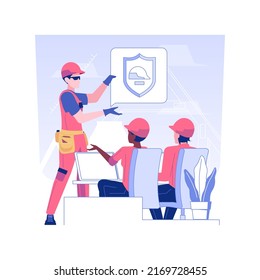 Workplace Safety Training Isolated Concept Vector Illustration. Group Of Diverse Colleagues Deals With Work Safety Training, Human Resources, Pursue Career, Occupational Health Vector Concept.