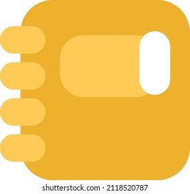 Workplace sketchbook, illustration, vector on a white background.