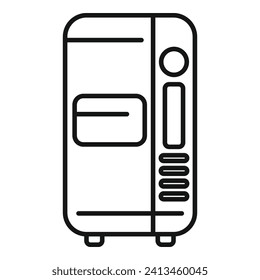 Workplace snack machine icon outline vector. Drinks bottle. Cooling candy