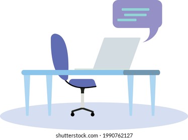 icono de negocio de mensajes de texto y lugar de trabajo en fondo blanco