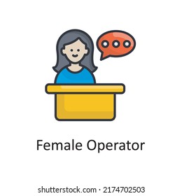 workplace vector Filled outline Icon Design illustration. Project Managements Symbol on White background EPS 10 File