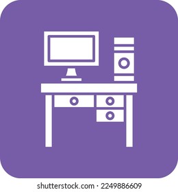 Workplace vector icon. Can be used for printing, mobile and web applications.