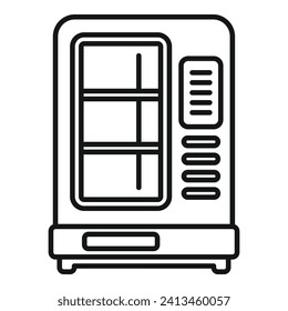 Workplace vending machine icon outline vector. Cooler food. Snack selling