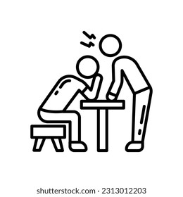 Workplace Violence icon in vector. Illustration