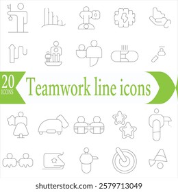   Workplace web icons in line style. Employ, conference, project, document, business, work, support, contact us, productivity strategy, collection.