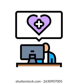 workplace wellness employee health color icon vector. workplace wellness employee health sign. isolated symbol illustration