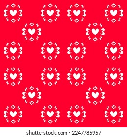 Works of the Festival of Love A bright heart is ready to give happiness. Ready to be a symbol on everything around us. , fabric pattern, background, wall paper, card, gift wrapping paper, sticker, etc