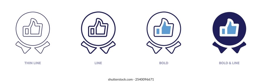 Works like icon in 4 different styles. Thin Line, Line, Bold, and Bold Line. Duotone style. Editable stroke.