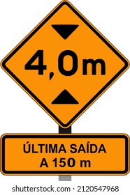 (Works Signaling Boards, limited height), Traffic signs used in Brazil